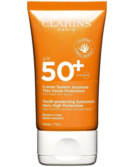 Clarins Crema Solar Rostro Tacto Seco SPF 50+ 50 ml